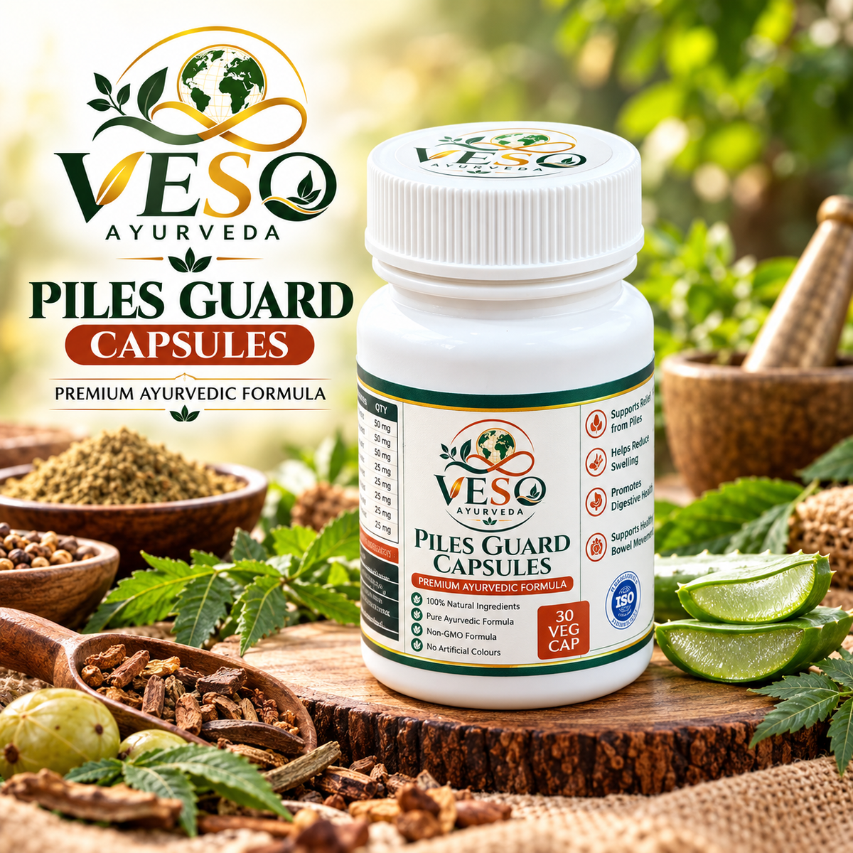 VESO AYURVEDA Anal Care Cream – Gentle Herbal Skin Comfort & Care | 50g