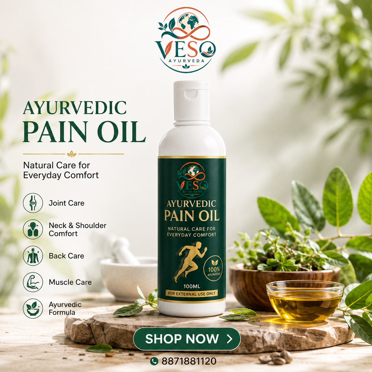 VESO Ayurvedic Pain Oil