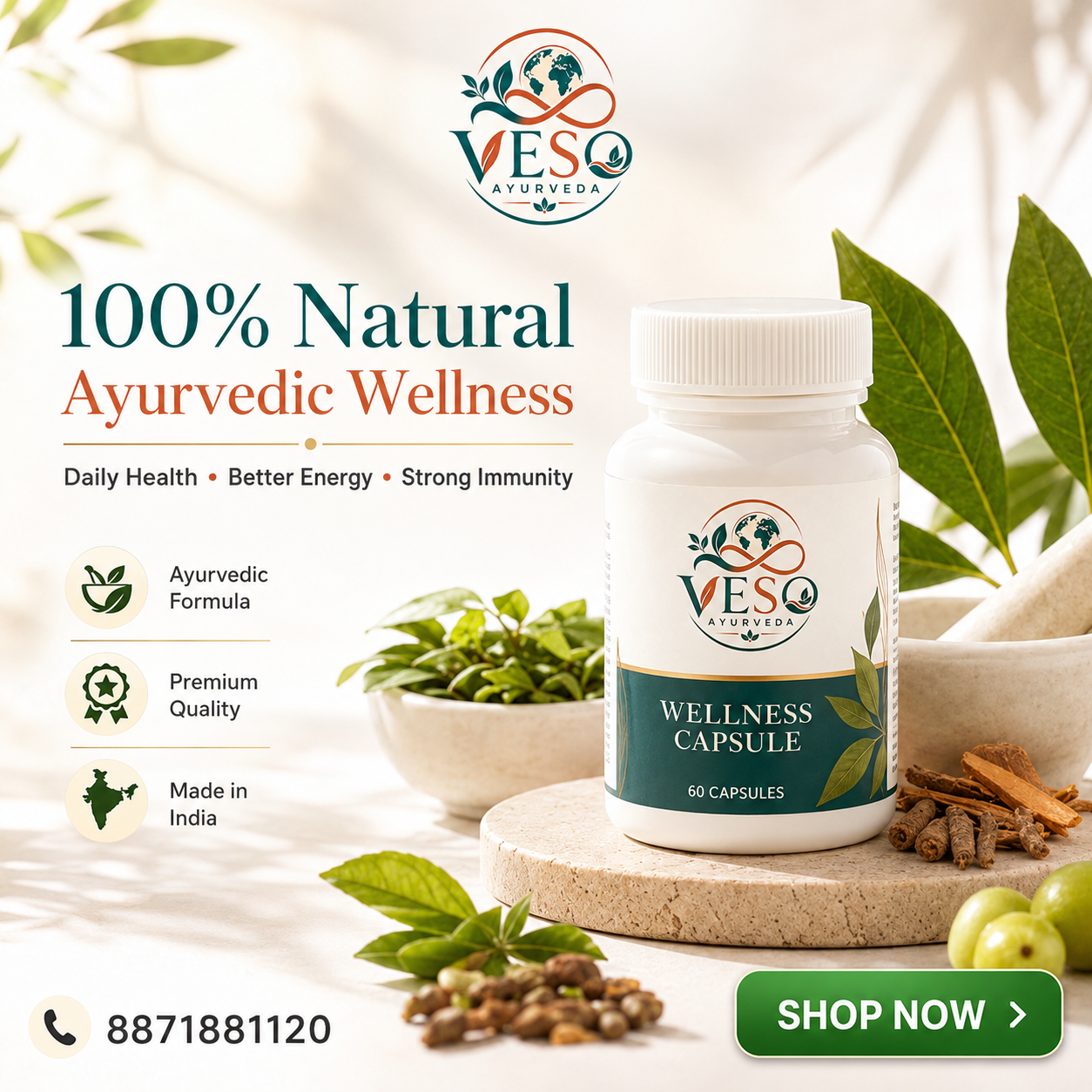 VESO Ayurveda Wellness Capsules